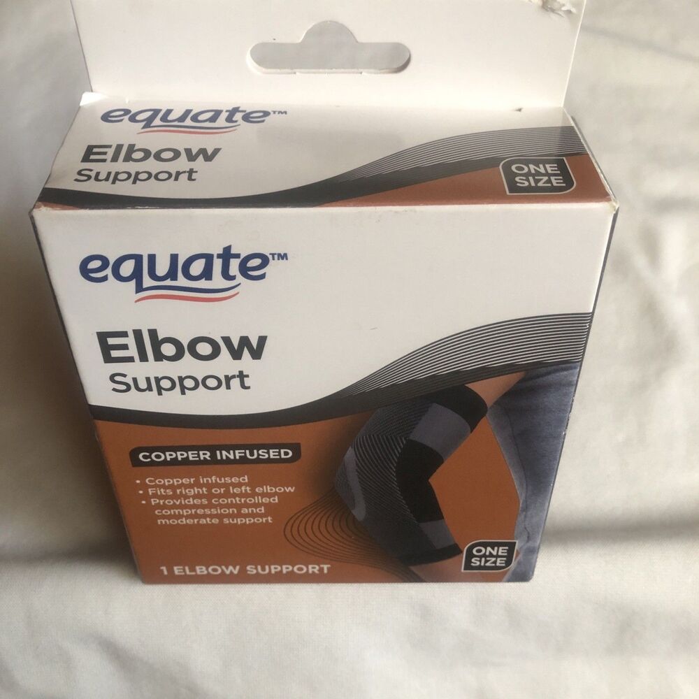 Equate Elbow Support Copper Infused Compression & Moderate Support - Picture 4 of 5